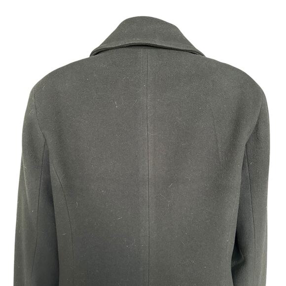 Calvin Klein Wool Cashmere Double Breasted Short Coat Size 10, Olive - Picture 6 of 9